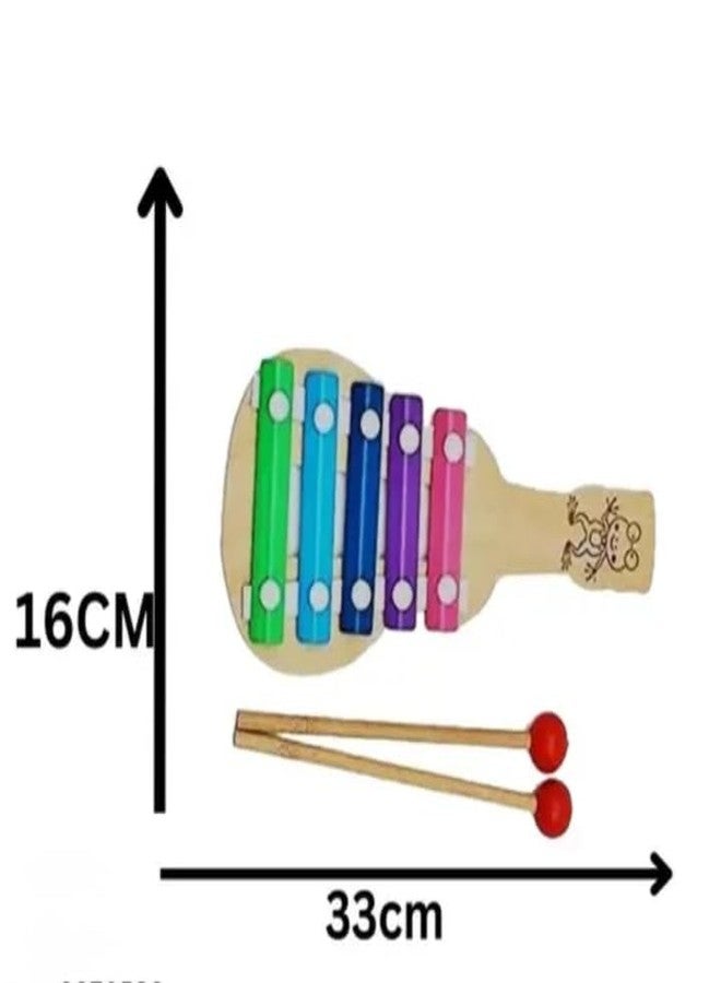 Manos Xylophone Wooden Guitar Design Musical Toy for Kids (Xylophone 2, 3, Count) - Image 4